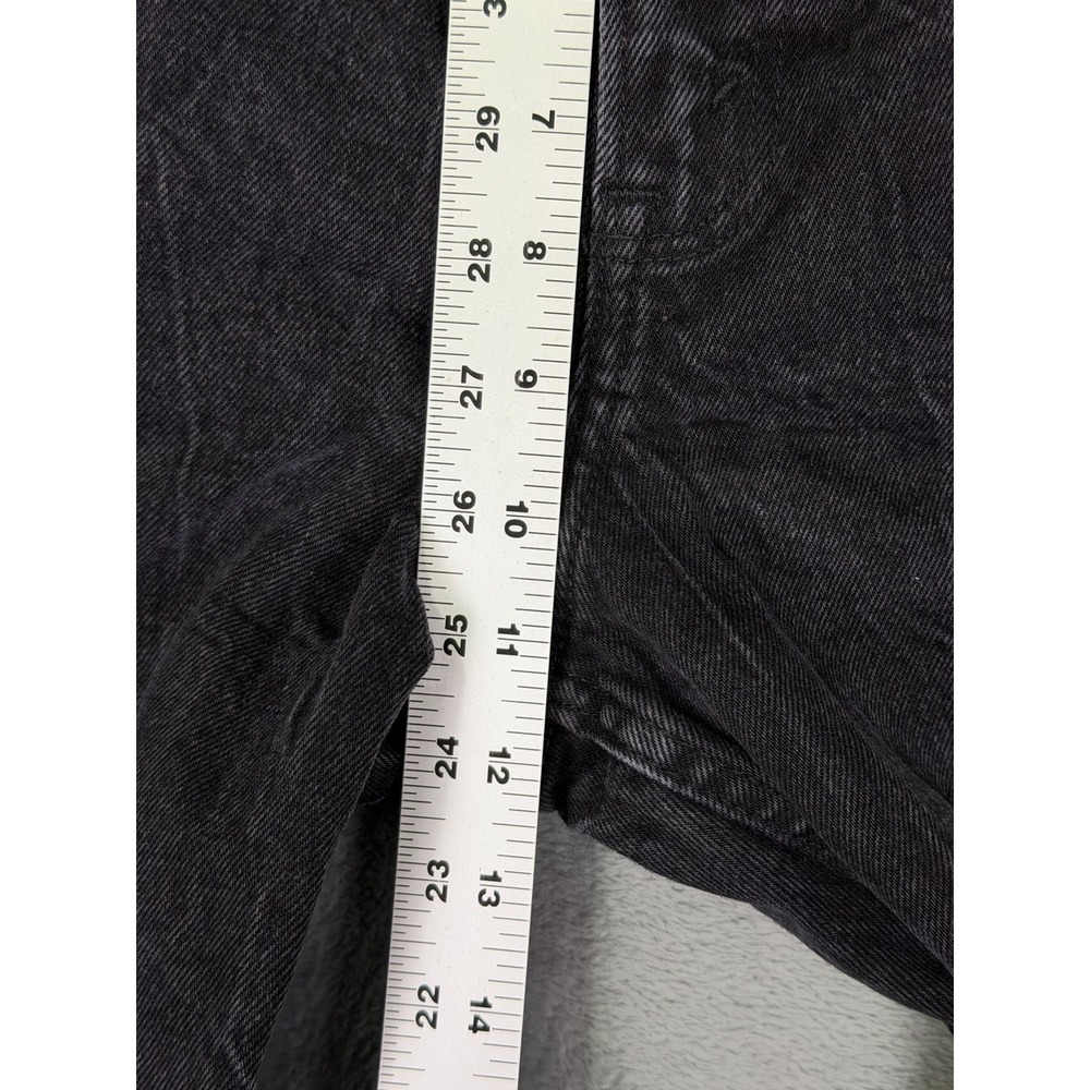 Abercrombie & Fitch Jeans Womens 10 Black Distressed Denim Mom‎ Curve Love Relax - Picture 4 of 9